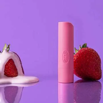 eos Organic Strawberry Sorbet Lip Balm for Healthy Lips