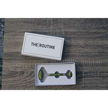 Jade Roller for Face | Anti-Aging Wrinkle | Premium 100% Natural Beauty Facial Skin Massager for Slimming & Firming - The Routine