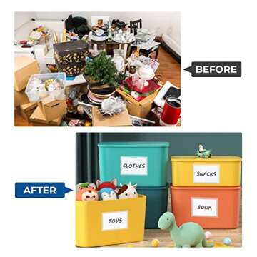 MaxGear 52 Pack Adhesive Index Card Pockets for Organization