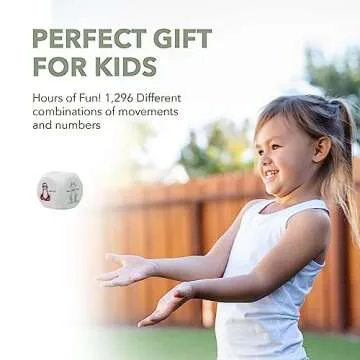 KC Kids Fitness Foam Dice Game - Exercise Dice for Workouts for Kids - Suitable for Yoga Games for Children and Adults - Creative Indoor & Outdoor Movement Foam Die Set for Classroom, Gym, and More