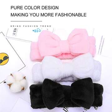 LADES Soft Skincare Headband – Adjustable Comfort & Style