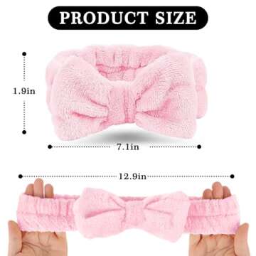 LADES Soft Skincare Headband – Adjustable Comfort & Style