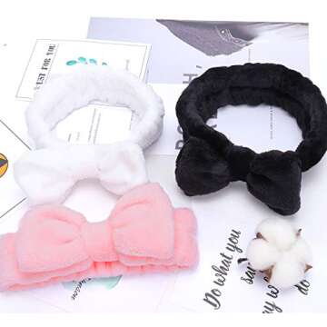 LADES Soft Skincare Headband – Adjustable Comfort & Style