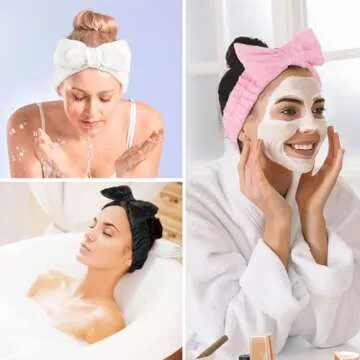 LADES Soft Skincare Headband – Adjustable Comfort & Style