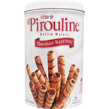 Delicious De Beukelaer Chocolate Hazelnut Pirouline Wafers 14oz