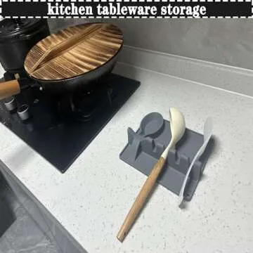 XIAOLIUYI 1Pack Premium Silicone Spoon Rest - large spoon rest, silicone utensil rest,spoon rest for stove top