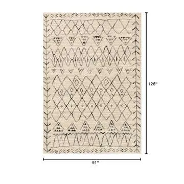 Loloi Emory 7'-7" x 10'-6" Area Rug in Heather Gray/Black - Two-Toned Neutral Area Rug, Durable High Traffic Area Rug, Premium Rug for Bedroom, Dining Room, Living Room