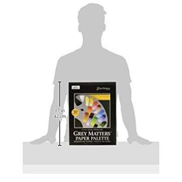 Jack Richeson Grey Matters Paper Palette, 12 by 16-Inch, 50 Sheets - JACK-100281