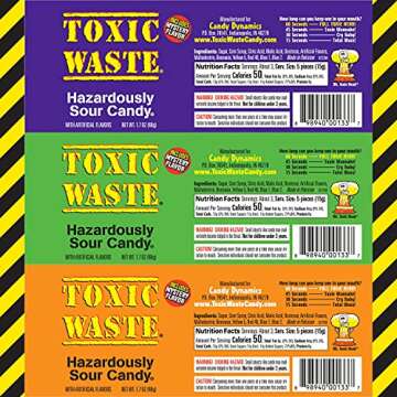 TOXIC WASTE 3-Pack Special Edition Sour Candy Drums