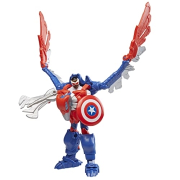 Marvel Mech Strike Mechasaurs Captain America Action Figure