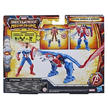 Marvel Mech Strike Mechasaurs Captain America Action Figure