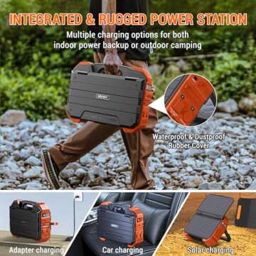 BROWEY Portable Power Station for Camping & Emergencies