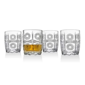 Elegant Five Piece Whiskey Decanter and Glasses Set