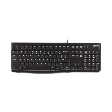 Logitech K120 Wired Keyboard for Windows, Easy to Use, Spill-Resistant