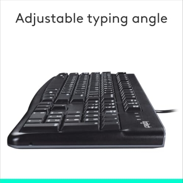 Logitech K120 Wired Keyboard for Windows, Easy to Use, Spill-Resistant