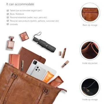 Stylish Leather Purse For Women - Luxury Tote Handbag