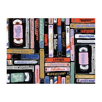 Galison Classic Rewind 1000 Piece Foil Puzzle, Multicolor