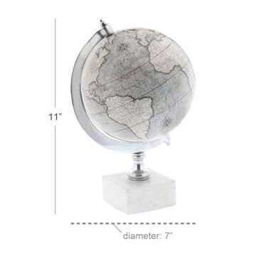 Deco 79 Marble Globe - Elegant Educational Decor