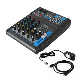 Pyle 4 Channel Audio Mixer with USB and Bluetooth