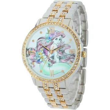 Disney Adult Glitz Analog Quartz CZ Bracelet Watch - Stylish Elegance