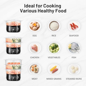 Keenstar 13.7QT Electric Steamer for Efficient Cooking