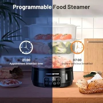 Keenstar 13.7QT Electric Steamer for Efficient Cooking