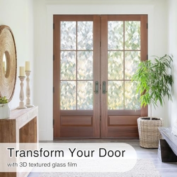 rabbitgoo Crystal Stained Glass Window Privacy Film 3D