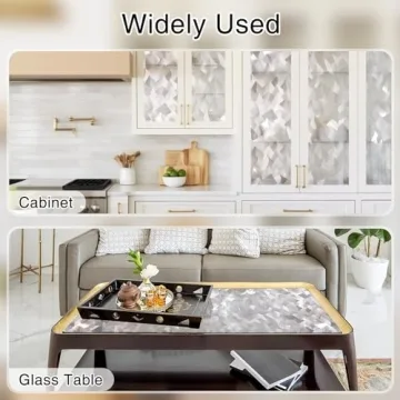 rabbitgoo Crystal Stained Glass Window Privacy Film 3D