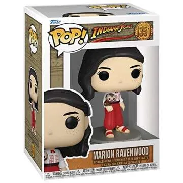 POP Indiana Jones: Raiders of The Lost Ark - Marion Ravenwood Funko Vinyl Figure (Bundled with Compatible Box Protector Case), Multicolor, 3.75 inches