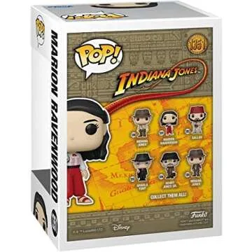 POP Indiana Jones: Raiders of The Lost Ark - Marion Ravenwood Funko Vinyl Figure (Bundled with Compatible Box Protector Case), Multicolor, 3.75 inches