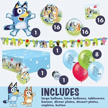 Bluey Birthday Party Supplies & Decorations