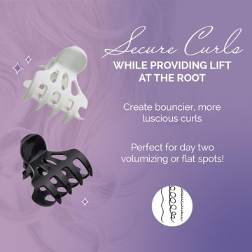 Curl Keeper Roller Jaw Clamps for Curls & Volume