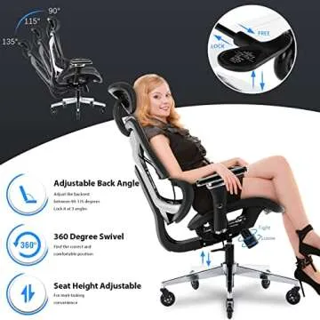 Ergonomic Big and Tall Mesh Office Chair - Adjustable and Stylish