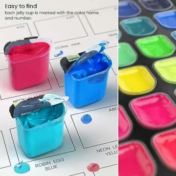 Vibrant ARTEZA Gouache Paint Set of 24 Colors