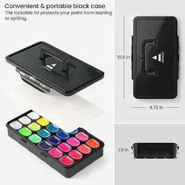 Vibrant ARTEZA Gouache Paint Set of 24 Colors