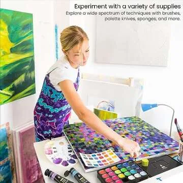 Vibrant ARTEZA Gouache Paint Set of 24 Colors