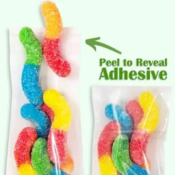 888 Display USA®- 2" x 3" 100 Bags Crystal Clear Resealable Cello/Cellophane Bags for Treat, bakery, candle, soap, cookie Bags w/Adhesive Seal