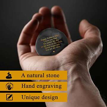 VELENTI Unique Fathers Day Gifts for Men - Engraved Father's Day Gifts for Dad from Son - Heart-Warm...