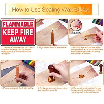 Anezus 26Pcs Antique Sealing Wax Sticks with Wicks for Postage Letter Retro Vintage Wax Seal Stamp, Assorted Colors