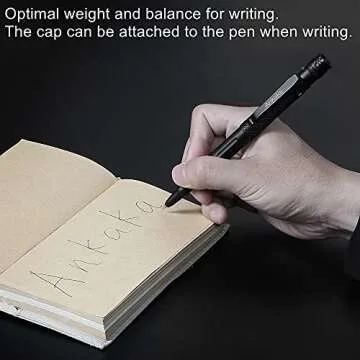 The Most Loaded 7-in-1 Tactical Pen: Solves Others Weaknesses, Self Defense Tip + Flashlight + Ballpoint + Stylus + Bottle Opener + Screw Driver + Hexagonal Wrench, 5 Inks + 9 Batteries + Gift Box