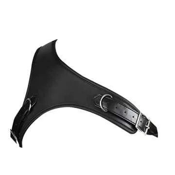 Men's Faux Leather One-shoulder Armor Body Chest Belt Bulldog Harness Adjustable Buckles for Clubwea...