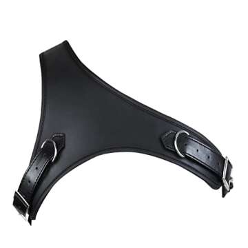 Men's Faux Leather One-shoulder Armor Body Chest Belt Bulldog Harness Adjustable Buckles for Clubwear Costume