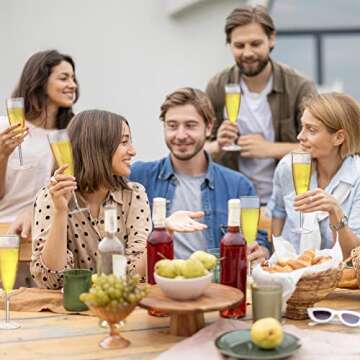 72 Eco-Friendly Disposable Champagne Flutes for Events