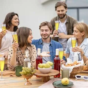 72 Eco-Friendly Disposable Champagne Flutes for Events