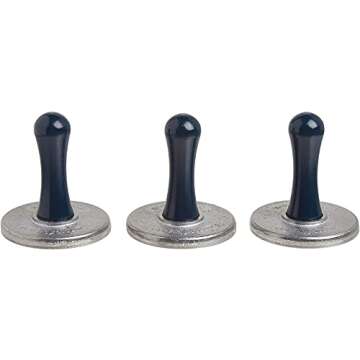 Nordic Ware Starry Night Cast Cookie Stamps, 3-inch rounds, Silver