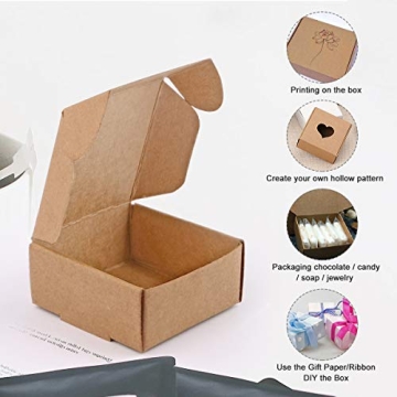 Sdootjewelry Mini Cardboard Boxes for Gift Packaging