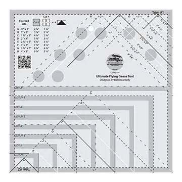 Creative Grids Ultimate Flying Geese Tool - Perfect for All Quilters!