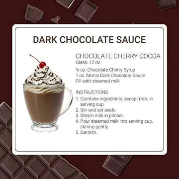 Monin - Gourmet Dark Chocolate Sauce, Velvety and Rich, Great for Desserts, Coffee, and Snacks, Gluten-Free, Non-GMO (12 Ounce)