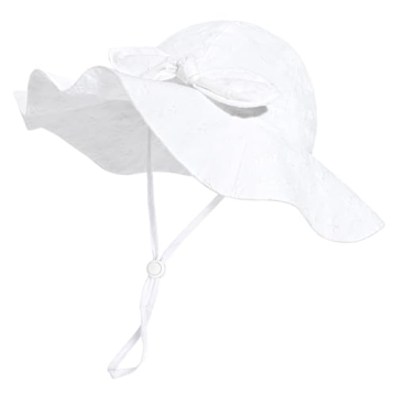 Stylish Baby Girl Sun Hat with UPF 50+ Adjustable Design