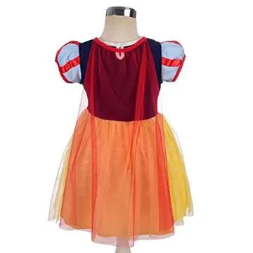 Dressy Daisy Princess Dress Up Clothes Halloween Fancy Party Tulle Skirt Summer Outfit with Cape for...